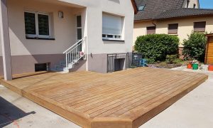 Création d'une terrasse en bois IPE