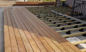 Création d'une terrasse en bois IPE