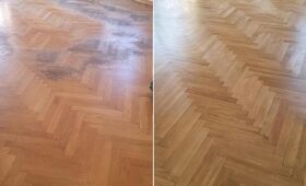 Rénovation de parquet très abîmé : avant/après travaux