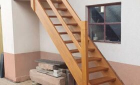 Fabrication et pose d'un escalier extérieur : après travaux