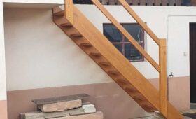 Fabrication et pose d'un escalier extérieur : après travaux