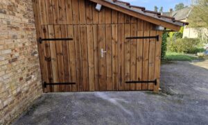 Habillage en bois d’un garage