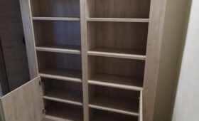 Fabrication et pose d’une bibliothèque