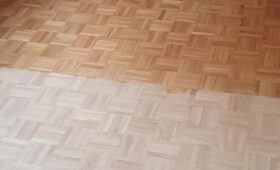 Ponçage et vernissage de parquets anciens : pendant les travaux