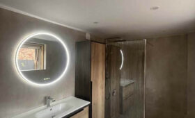 Fabrication et pose de meubles de salle de bain sur mesure
